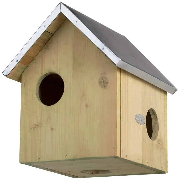 Mókus fa ház, cink tetővel, 25 x 29 cm