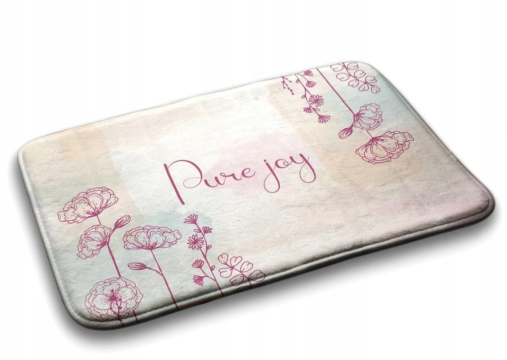 Fürdőszobaszőnyeg Virágos kompozíció 90x60