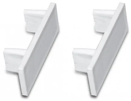 2 db egysoros végzáró elem mennyezeti sínes karnishoz