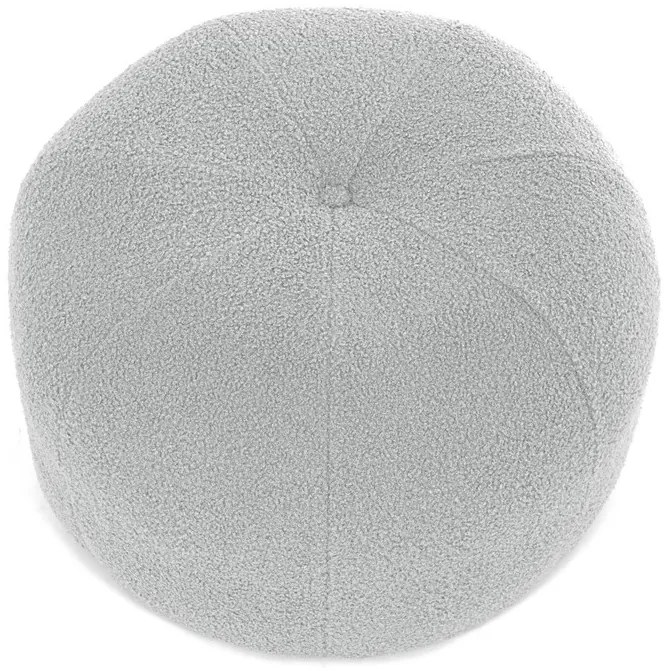 Szürke Színű Puff Különleges Bouclé SzövetbőlAK-307