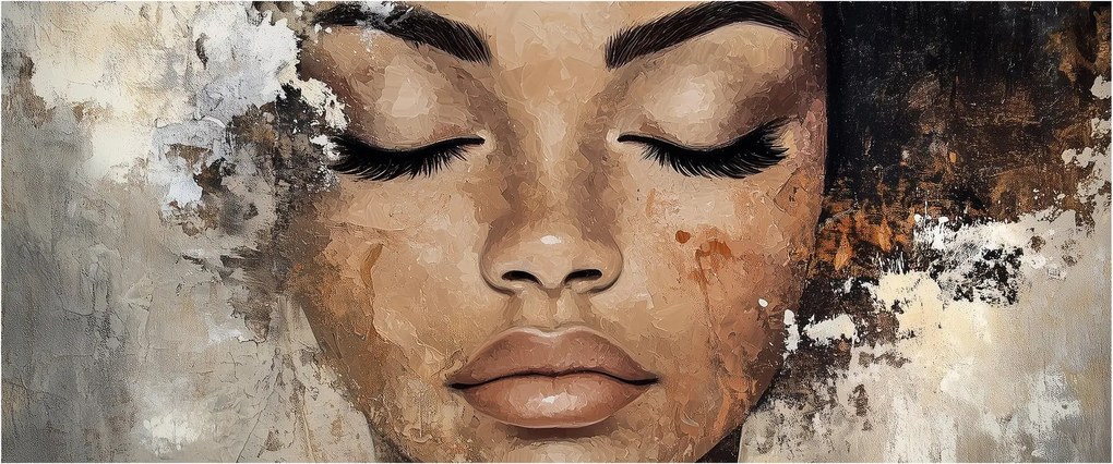 Kép - Női portré (120x50 cm)