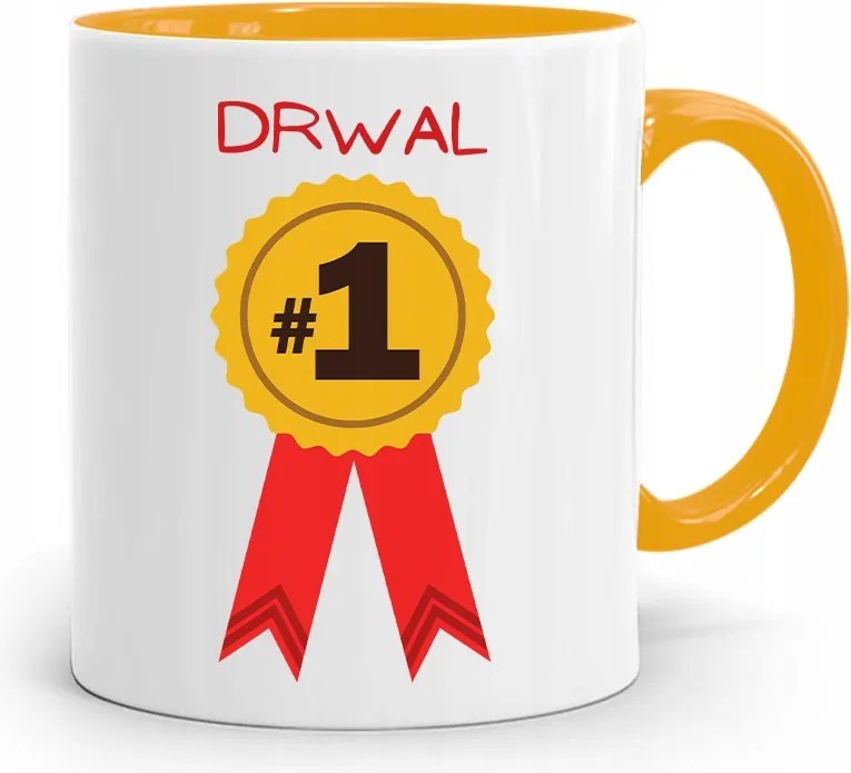 Favágó Bögre Sárga Születésnapi Ajándék fényképes nyomtatással