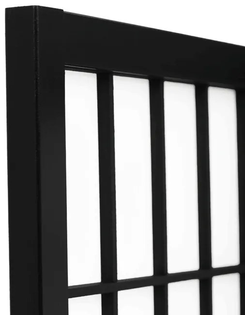 Fekete Tömörfa Paraván. EF-E803 BK