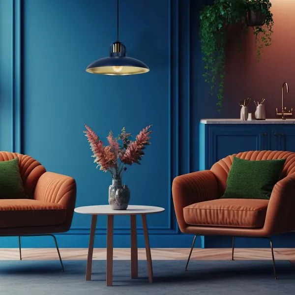 Brilagi - LED Csillár zsinóron FLAMENGO 1xE27/60W/230V kék