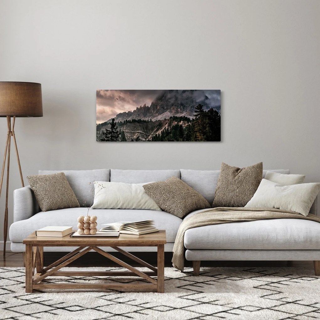 Sziklás hegyek képe (120x50 cm)