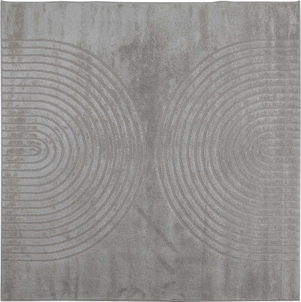 vidaXL Területszőnyegek Négyzet GALATI Szürke 200 x 200 cm Poliészter
