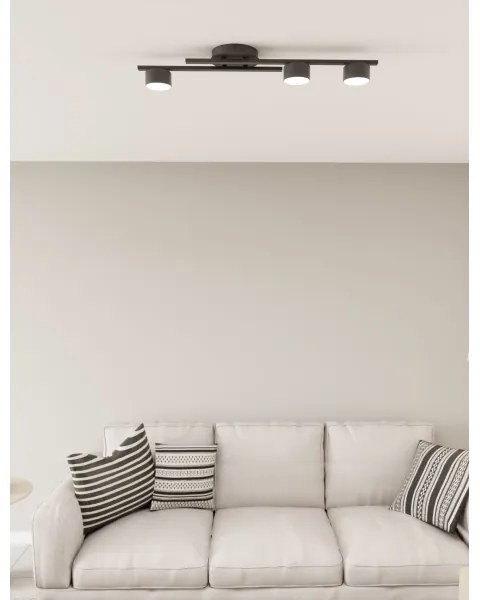 Mennyezeti lámpa FRAGMENT 3xGX53/12W/230V fekete