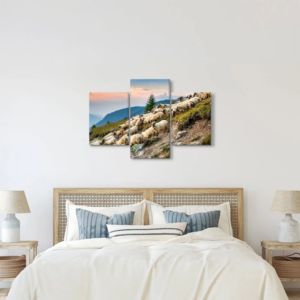 Kép - Egy nyáj birka (90x60 cm)