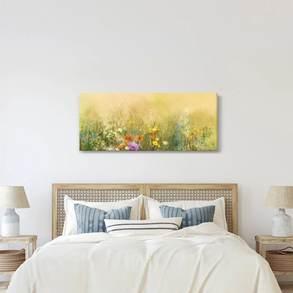 Kép - Festett rét (120x50 cm)
