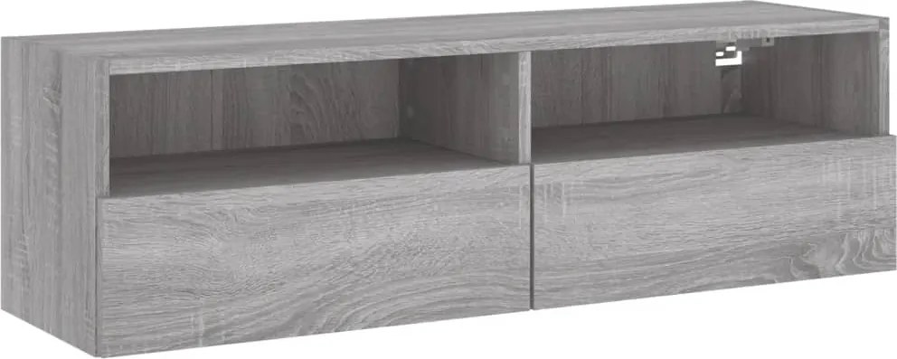 vidaXL szürke sonoma színű szerelt fa TV-szekrény 100 x 30 x 30 cm