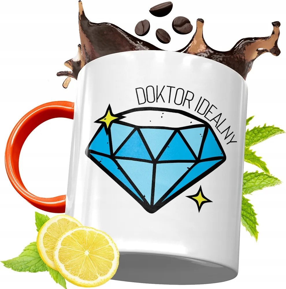 Narancssárga Bögre Doktornak Tökéletes Ajándék fényképes nyomtatással