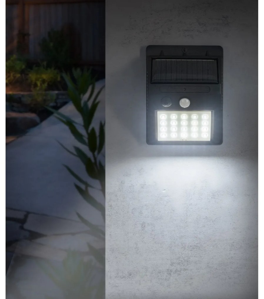 Happy Green Napelemes lámpa Sensor 20 LED, 4,9 x12,5 x 9,6 cm