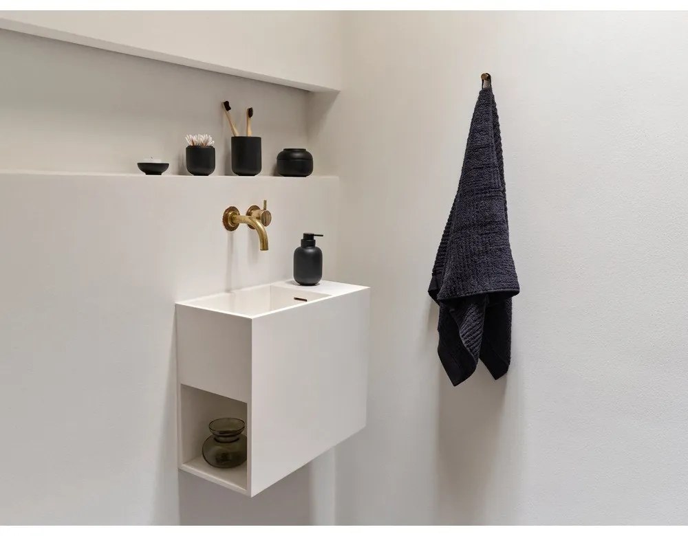 Fekete beton WC-kefe Sensu – Zone