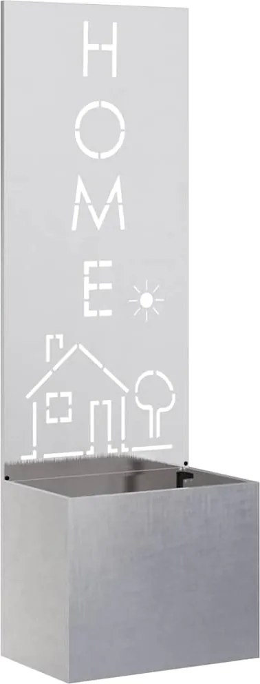 vidaXL Kertvédő vászon Ezüst 50 x 140 cm Rozsdamentes acél