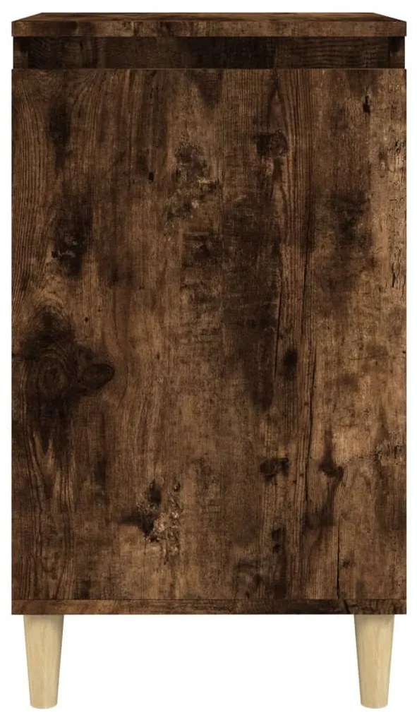 Füstös tölgy színű szerelt fa éjjeliszekrény 40x35x70 cm