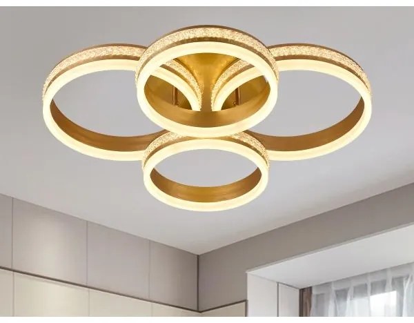 LED dimmelhető felületre szerelhető csillár LED/150W/230V 3000-6500K + távirányító