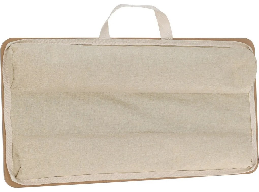 Laptop oldalsó asztal, barna, 57,5 x 4 x 30,5 cm, MDF