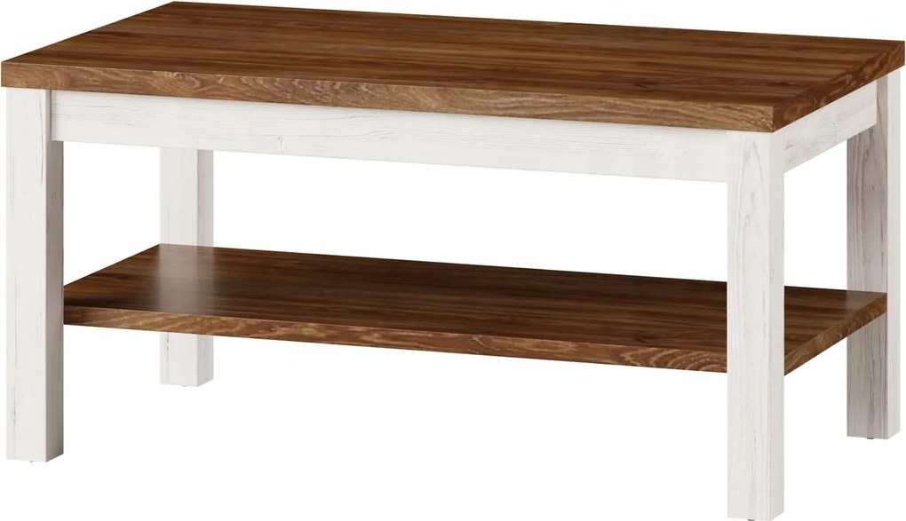 Dohányzóasztal Country 41 110 cm Stirling tölgy/Andersen fenyő