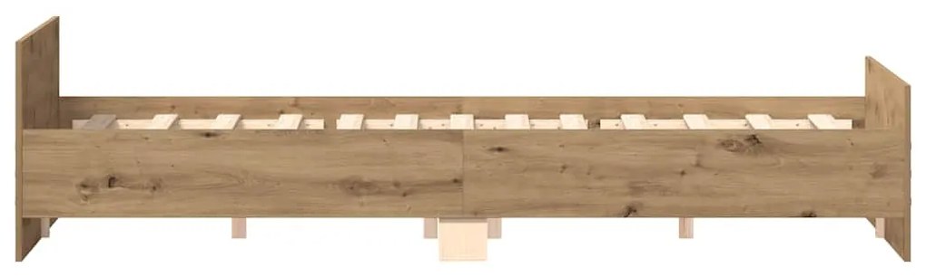 kézműves tölgy szerelt fa ágykeret matrac nélkül 160x200 cm