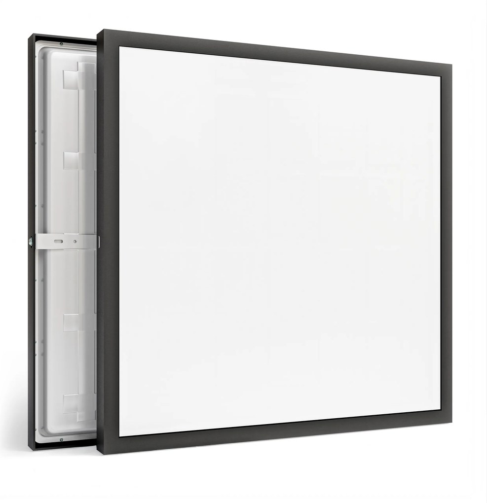 Falra szerelhető Led panel 60W Fekete 60x60cm Plafon Mennyezeti Lámpa Négyzet