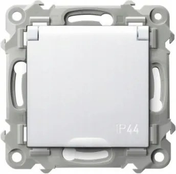 Szimpla hermetikus aljzat tűvel fehér Ospel Zafír GPH-1ZZ/m/00/w