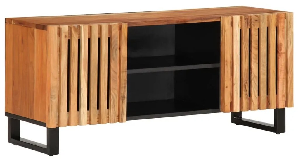tömör akácfa TV-szekrény 105 x 34 x 46 cm