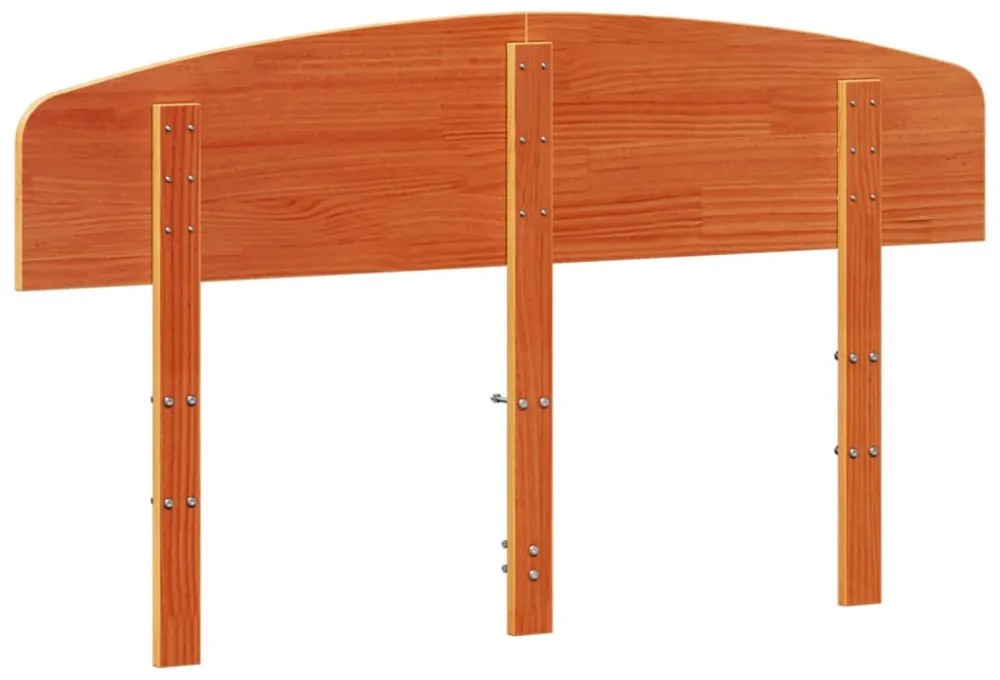viaszbarna tömör fenyőfa fejtámla 150 cm