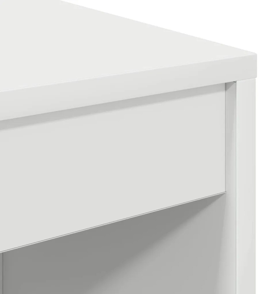 Íróasztal Fehér MDF 80 x 40 x 76 cm Egyszerű Íróasztal