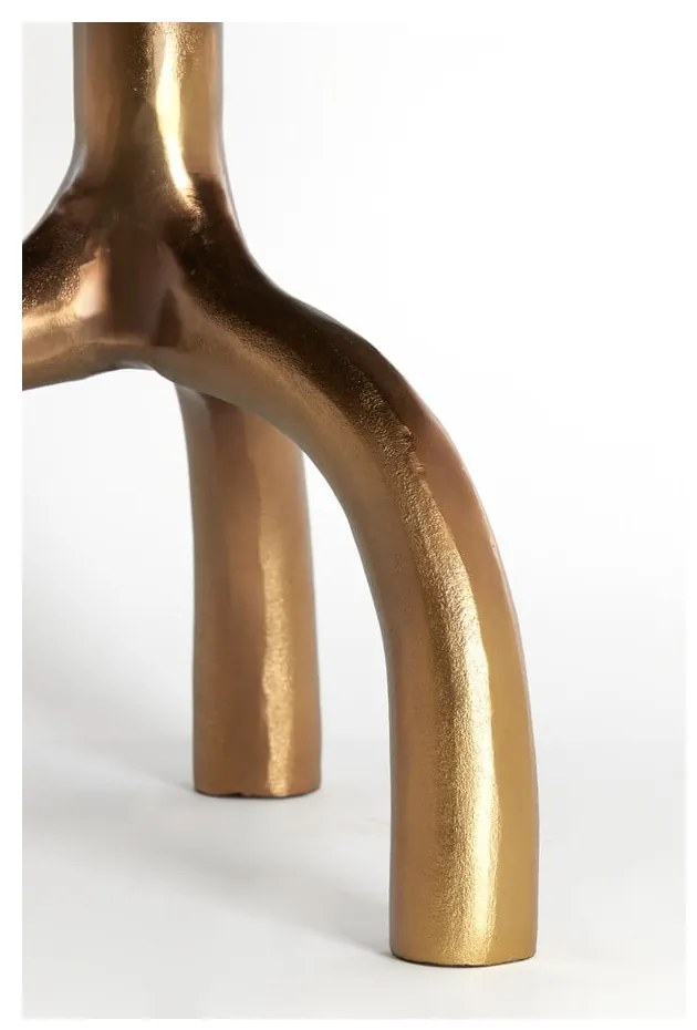 Bronzszínű-bézs üveg kerek dohányzóasztal ø 65 cm Mello – Light &amp; Living