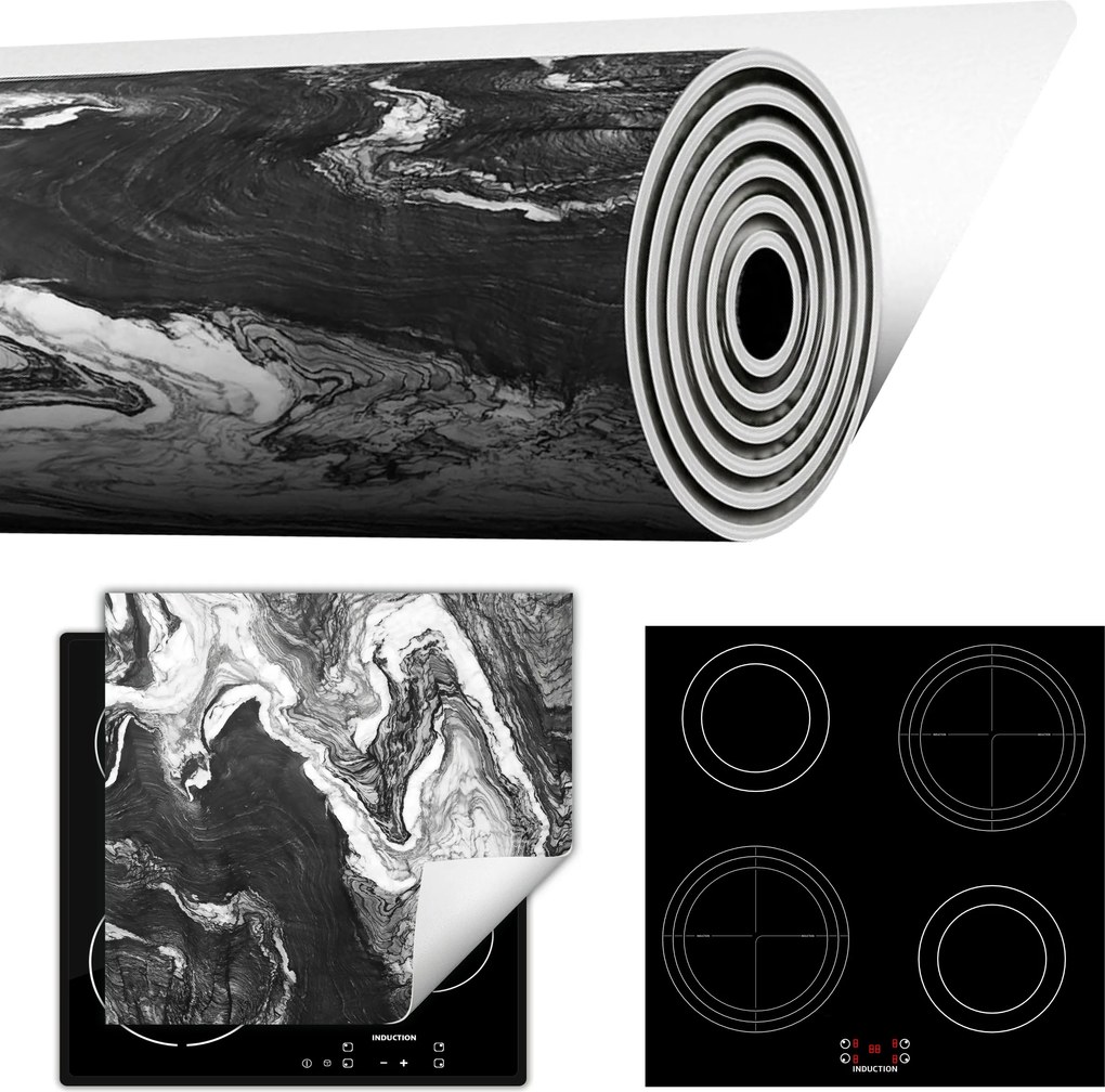 Tűzhelyvédő Szőnyeg Feltekerhető Asztallap 50x52 szürke márvány