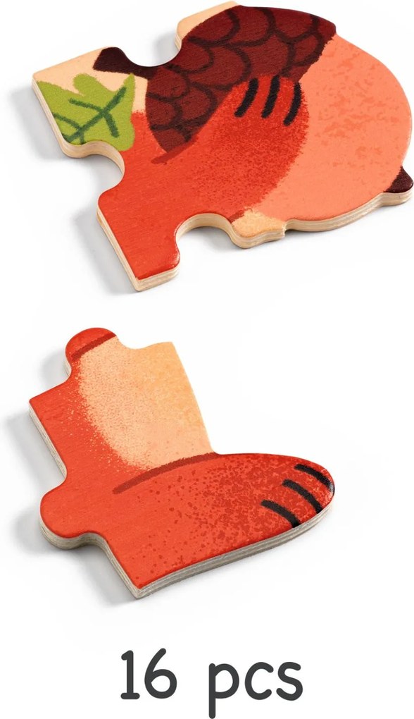 Fa puzzle - Mókus, 16 db-os - Puzzlo Nut