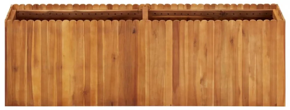 tömör akácfa kerti magaságyás 150 x 30 x 50 cm