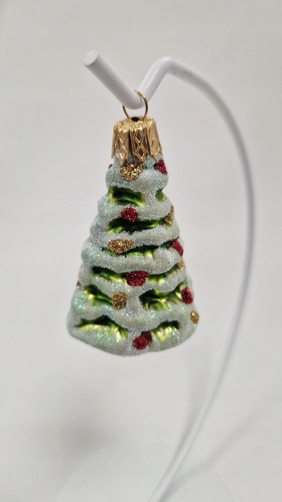 Karácsonyfadísz üvegből Karácsonyfa zöld
