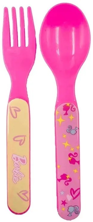 Barbie Love szendvicsdoboz + evőeszköz szett