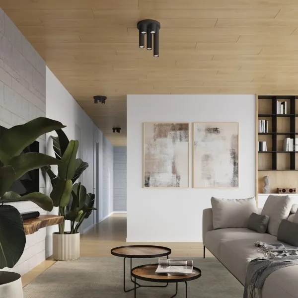 Sollux SL.1466 - Spotlámpa LAGOS 3xGU10/10W/230V fekete