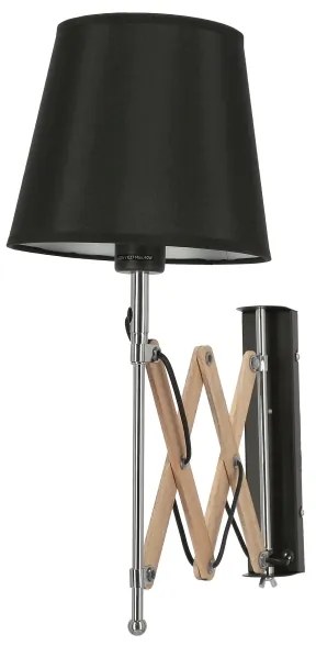 Fali lámpa MITO 1xE27/40W/230V fekete