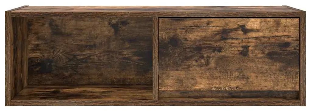 füstös tölgy színű szerelt fa TV-szekrény 80x31x25,5 cm