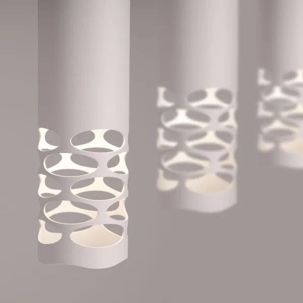 Sollux SL.1693 - Csillár zsinóron LIRO 3xGU10/10W/230V fehér