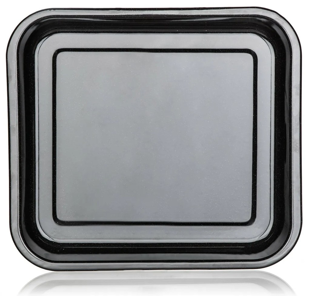 Bankett Zománc sütőedény CULINARIA Fekete 41 x 37x 4 cm