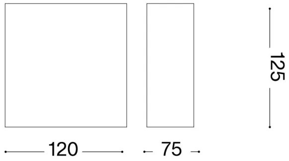 Ideal Lux - Fali lámpa FLASH GESSO 1xG9/40W/230V fehér