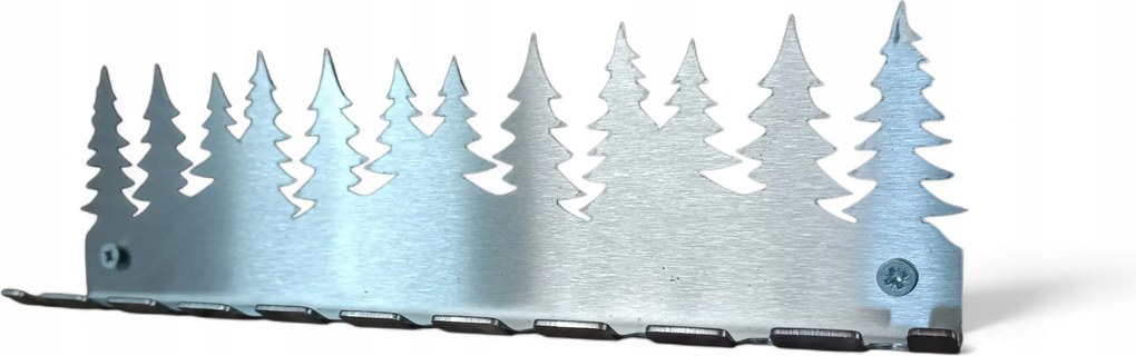 Dekoratív rozsdamentes fókuszbot akasztó "Erdő" 10 db-os