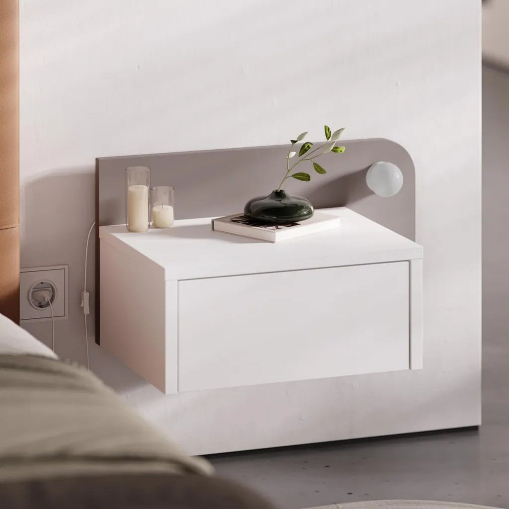 Dotta - White, Light Mocha