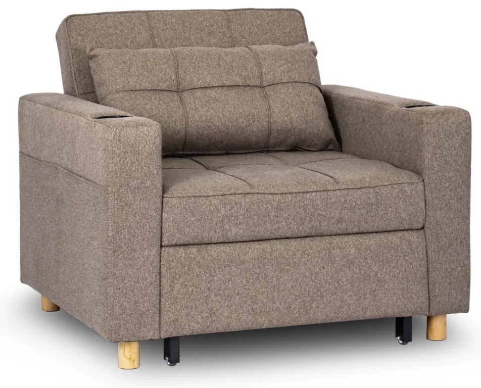 Fotel Rozkładany SOLOR Beżowy