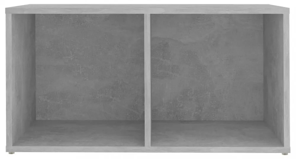 2 db betonszürke szerelt fa TV-szekrény 72 x 35 x 36,5 cm