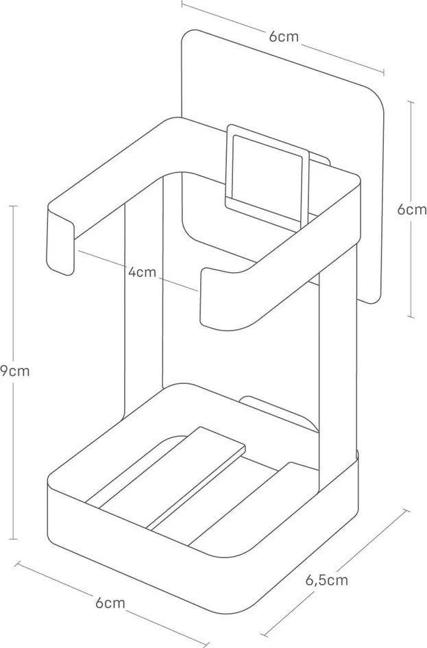 Fekete fém bőrápoló eszköz tartó Film Hook – YAMAZAKI