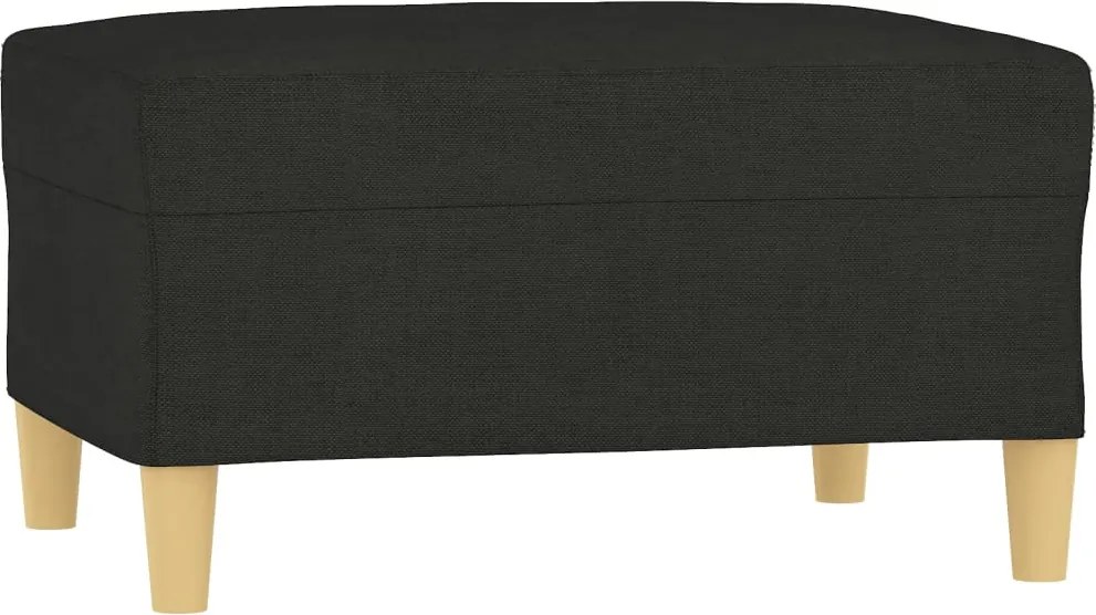 vidaXL fekete szövet lábzsámoly 70x55x41 cm