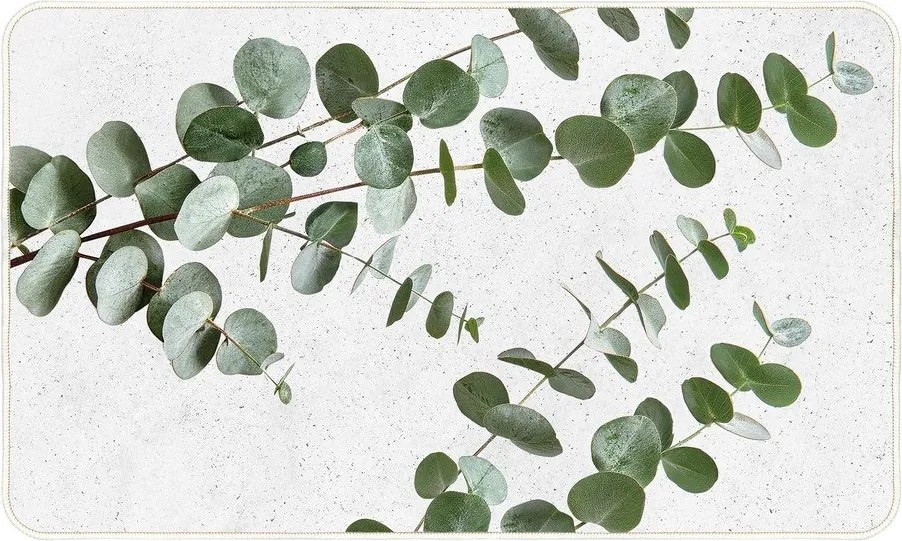 Fehér-zöld szőnyeg 45x75 cm Stevia – douceur d'intérieur