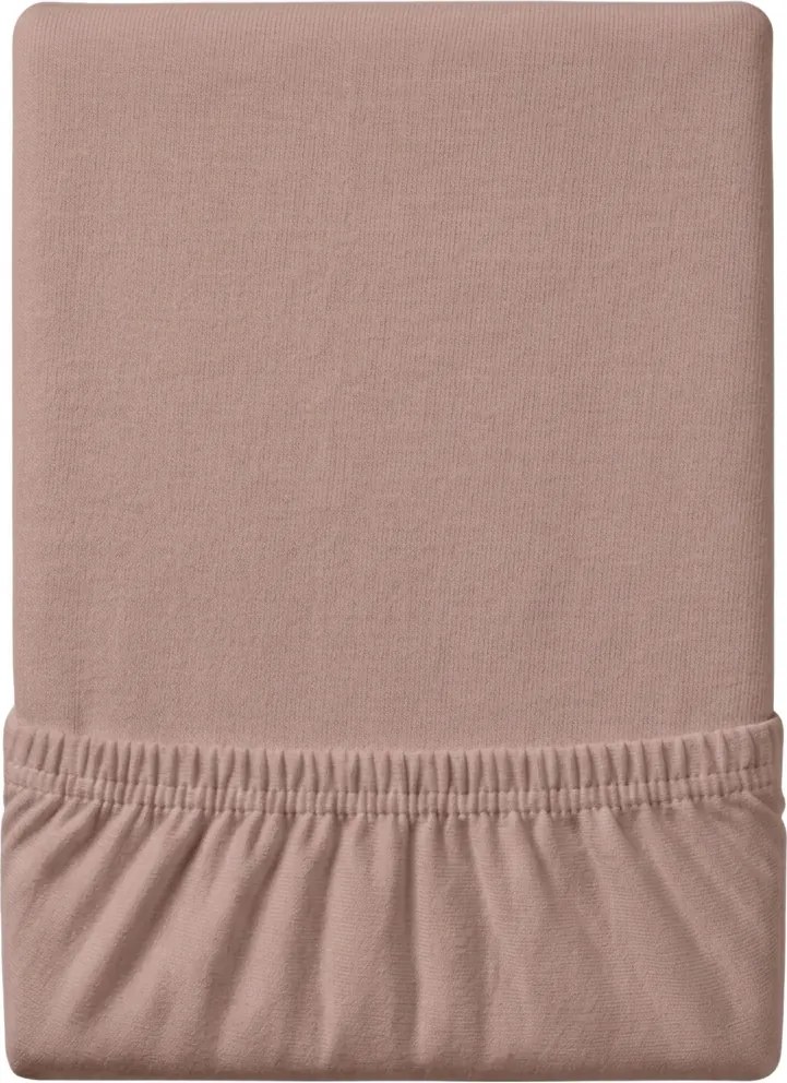 Jersey lepedő EXKLUZÍV világosbarna 180x200 cm, 100% pamut