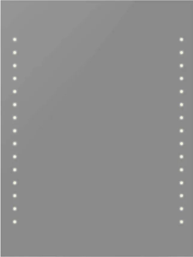 vidaXL fürdőszobatükör LED-fényekkel 60 x 80 cm (Ho x Ma)