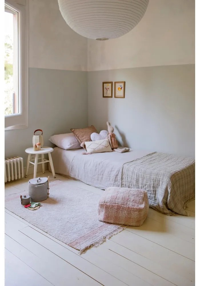 Világos rózsaszín puff Vichy Rose – Lorena Canals